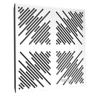 Купить acoustic panel ecosound 4diagonals hdf-white 50 x 50 cm 33 mm white по низкой цене