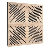 Acoustic panel Ecosound 4Diagonals Lt-Sonoma-Oak 50 x 50 cm 33 mm latte