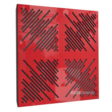 Купить acoustic panel ecosound 4diagonals plastic red 50 x 50 cm 33 mm по низкой цене