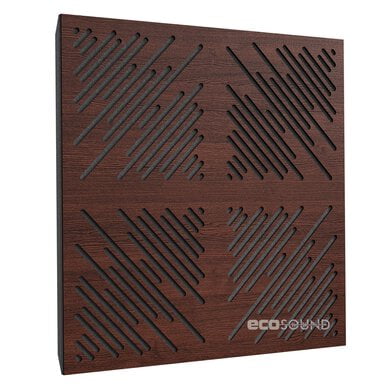 Купить acoustic panel ecosound 4diagonals wenge 50 x 50 cm 33 mm brown по низкой цене