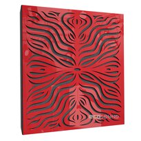 Acoustic panel Ecosound Chimera F Plastic Red 50 x 50 cm 33 mm