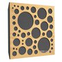 Купить acoustic panel ecosound ecobubble cream 50x50 cm 53mm color light oak по низкой цене