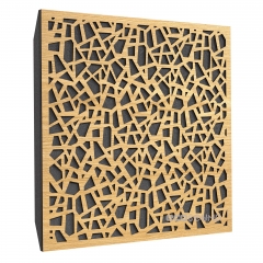 Acoustic panel Ecosound EcoArt cream 50x50 cm 53mm Light oak