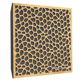 Acoustic panel Ecosound EcoNet cream 50x50 cm 53mm color Light oak