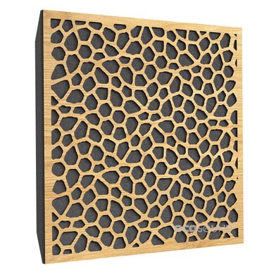 Купить acoustic panel ecosound econet cream 50x50 cm 53mm color light oak по низкой цене