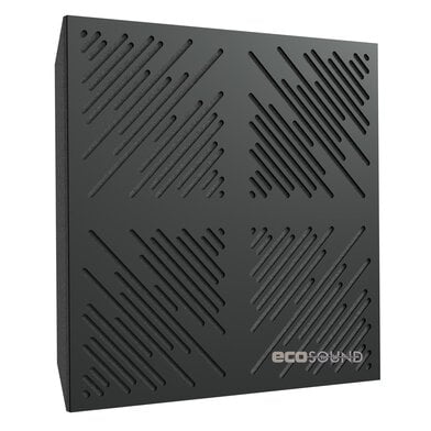 Купить acoustic panel ecosound 4diagonals hdf-black 50 x 50 cm 53 mm black по низкой цене