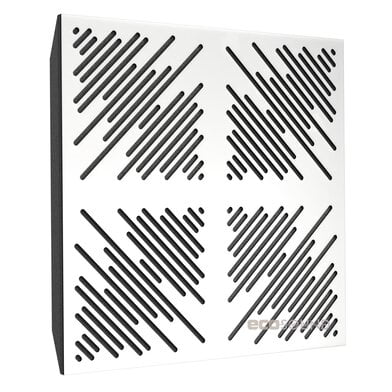 Купить acoustic panel ecosound 4diagonals hdf-white 50 x 50 cm 53 mm white по низкой цене