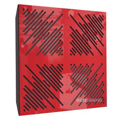 Купить acoustic panel ecosound 4diagonals plastic red 50 x 50 cm 53 mm по низкой цене