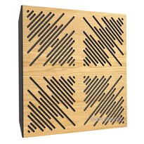 Acoustic panel Ecosound 4Diagonals Sherwood-Oak 50 x 50 cm 53 mm light oak