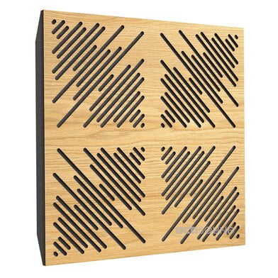 Купить acoustic panel ecosound 4diagonals sherwood-oak 50 x 50 cm 53 mm light oak по низкой цене