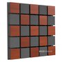 Купить acoustic panel ecosound tetras acoustic wood apple-locarno 50 x 50 cm 53 mm brown по низкой цене