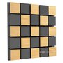 Купить acoustic panel ecosound tetras acoustic wood cream 50x50cm 53mm light oak color по низкой цене