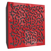 Acoustic panel Ecosound Boomerang Plastic Red 50 x 50 cm 73 mm