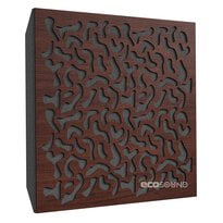 Acoustic panel Ecosound Boomerang Wenge 50 x 50 cm 73 mm brown