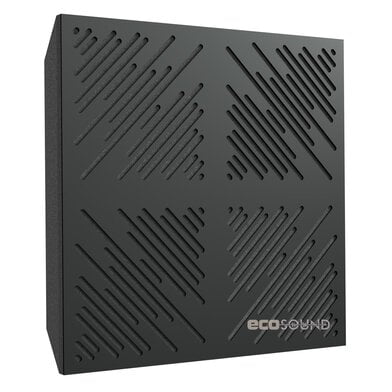 Купить acoustic panel ecosound 4diagonals hdf-black 50 x 50 cm 73 mm black по низкой цене