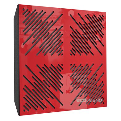 Купить acoustic panel ecosound 4diagonals plastic red 50 x 50 cm 73 mm по низкой цене