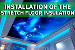 Installation of Stretch Ceiling Insulation 