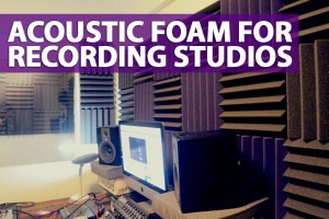 Acoustic foam for recording studios