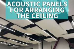 Acoustic panels for arranging the ceiling 