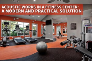 Acoustic works in a fitness center: a modern and practical solution