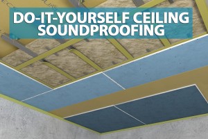 Do-it-yourself ceiling soundproofing