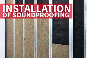 Installation of soundproofing 