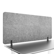 Tabletop acoustic screen for office desks Ecosound Felt 1200 x 600 light grey colors in stock 