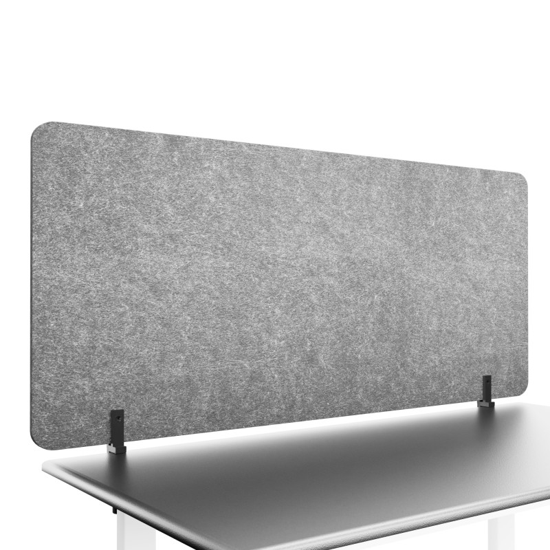 Ecosound Felt 1200 x 600mm Orange Acoustic Desk Screen for Office Desks, Available in Assorted Colors