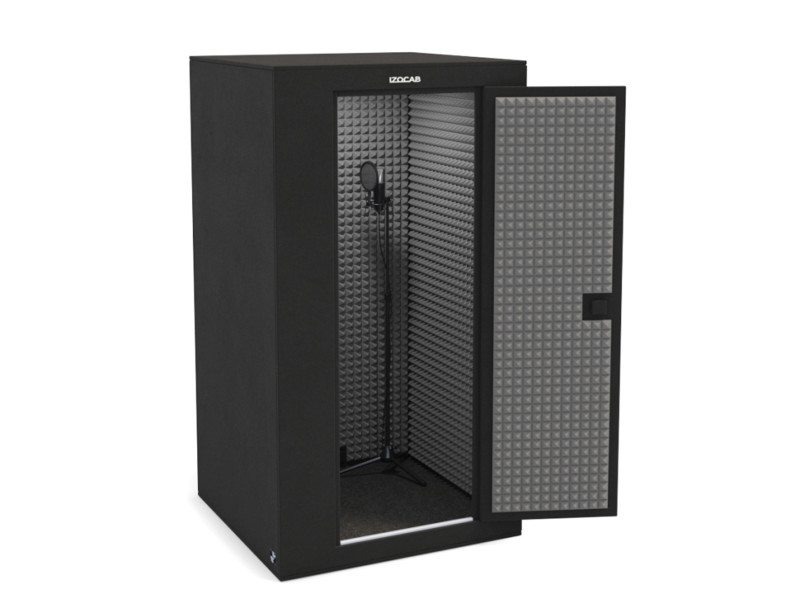 Collapsible acoustic vocal booth