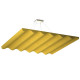 Ecosound Quadro Wave Yellow Suspended Sound Absorbing Panel 50mm 1x1m