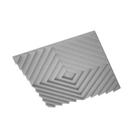 Ecosound Quadro Acoustic Wave Grey 50mm 1x1m Light grey
