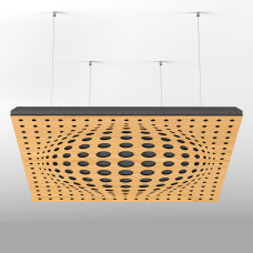 Ecosound Vertex 500x500mm Acoustic Sound-Absorbing Panel, 50mm, Light Oak Color