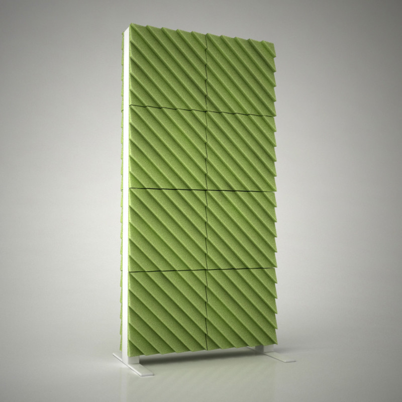 Acoustic screen Ecosound Acoustic Wave color 200х100 color green