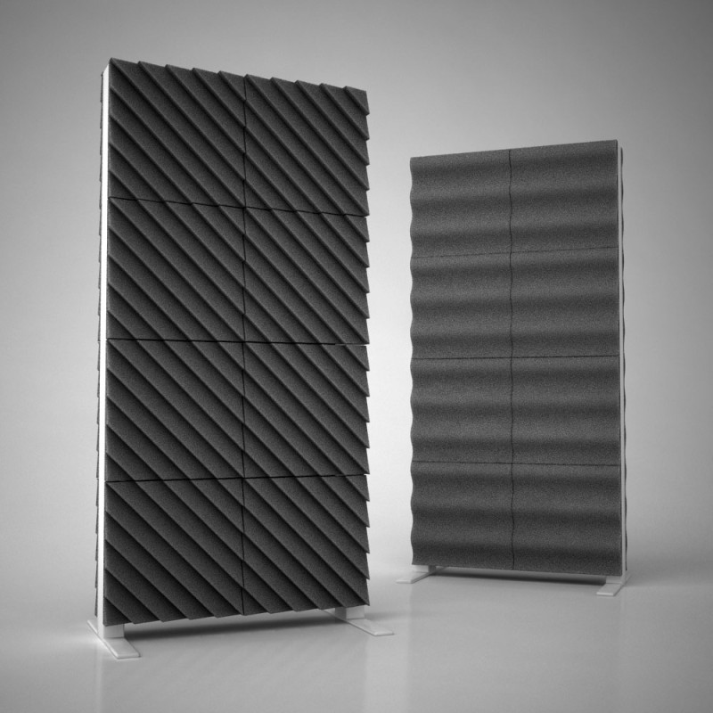 Acoustic screen Ecosound Acoustic Wave color 200х100 color green