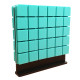 Desktop acoustic screen for office tables Ecosound Tetras Green 600 x 600
