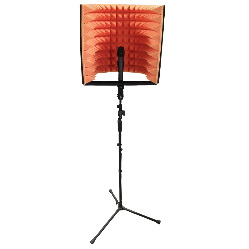 Acoustic shield for microphone Ecosound L 50x50 cm color orange