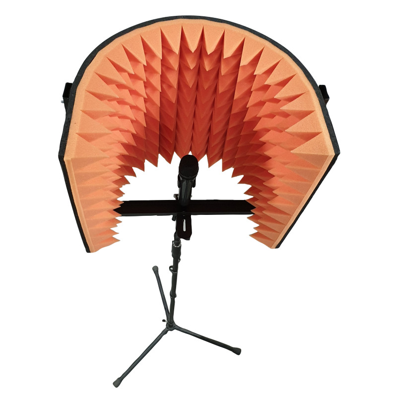 Acoustic shield for microphone Ecosound L 50x50 cm color orange