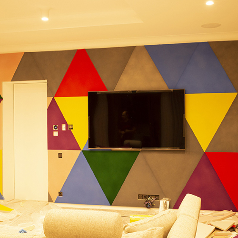 Triangle Acoustic Plate Ecosound Purple 500x500x30mm 