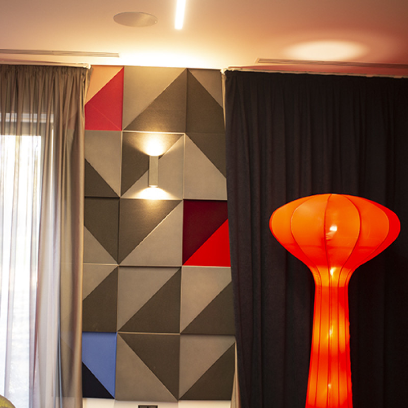 Triangle Acoustic Plate Ecosound Purple 500x500x30mm 