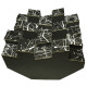 Bass trap Ecodiff foam Picasso black 500x500x300 mm