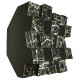 Bass trap Ecodiff foam Picasso black 500x500x300 mm