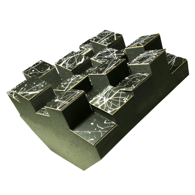 Bass trap Ecodiff foam Picasso black 500x500x300 mm
