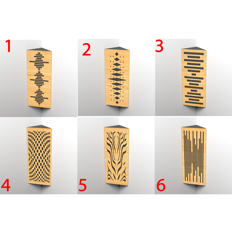 Bass trap Ecosound Bass trap mini Vortex wood 500x200x100 colors in stock 