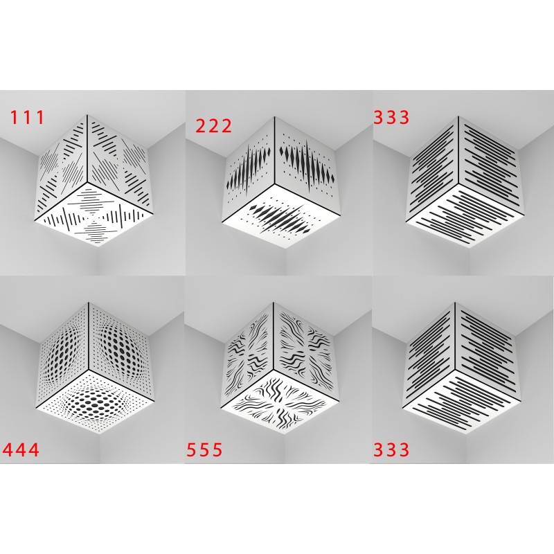 Ecosound Ecowave wood bass trap 250x250x250, assorted colors