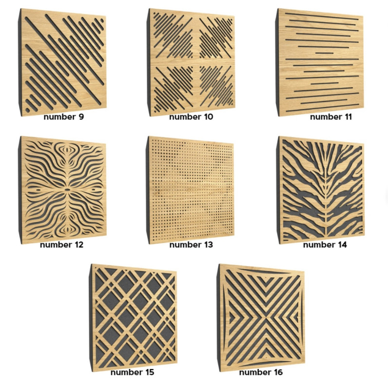 Ecosound Ecowave wood bass trap 250x250x250, assorted colors