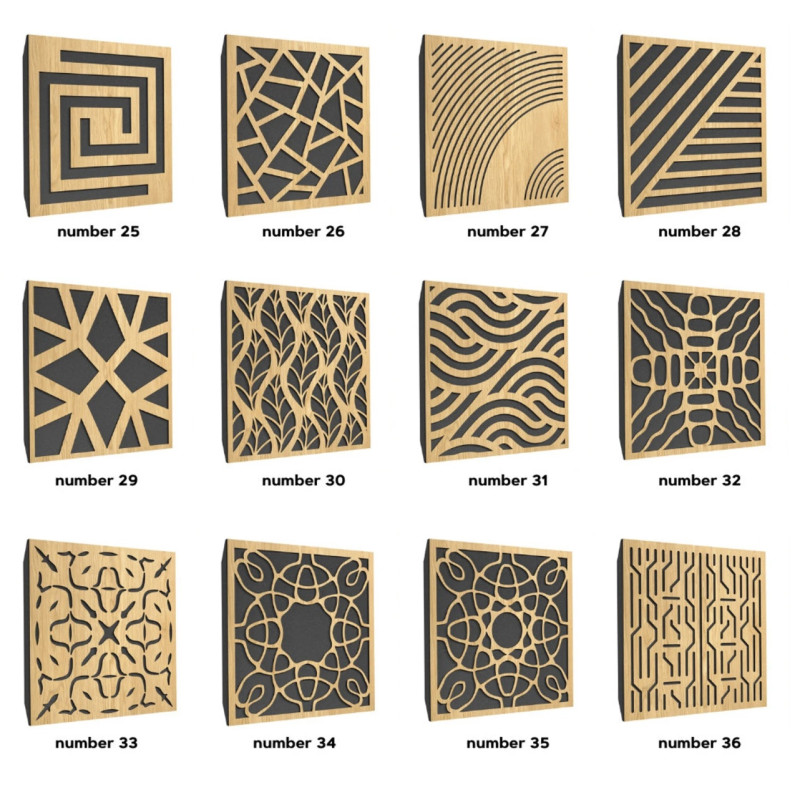 Ecosound Ecowave wood bass trap 250x250x250, assorted colors