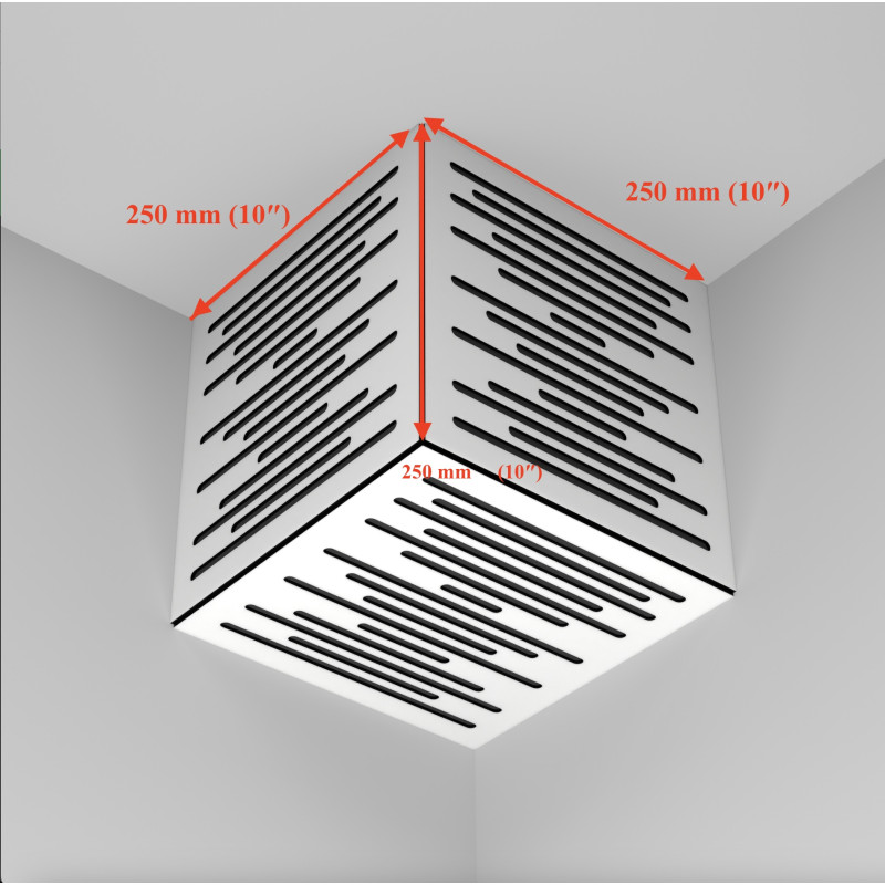 Ecosound Ecowave wood bass trap 250x250x250, assorted colors