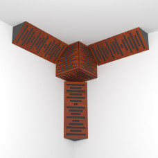 Ecosound Ecowave Bass Trap Mini Wood 500x200x100 Bass Trap Kit 3 pcs + Cube, Assorted Colors 