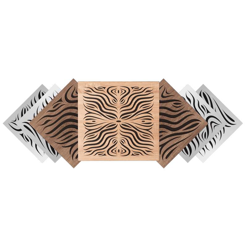 Acoustic panel Ecosound Chimera white 50x50 cm 33mm 