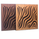 Acoustic panel Ecosound Chimera Venge Contrast 50x50cm 33mm color brown striped